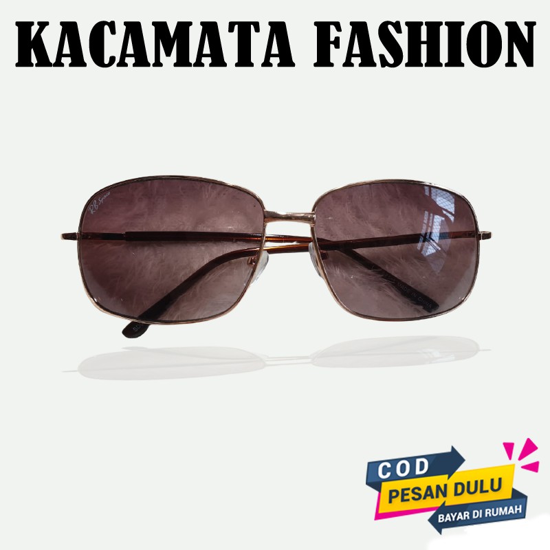 Kacamata Gaya Trendy Bigsized Kacamata Hitam Pria Wanita Anti UV Fashion Big Frame New Style Korean