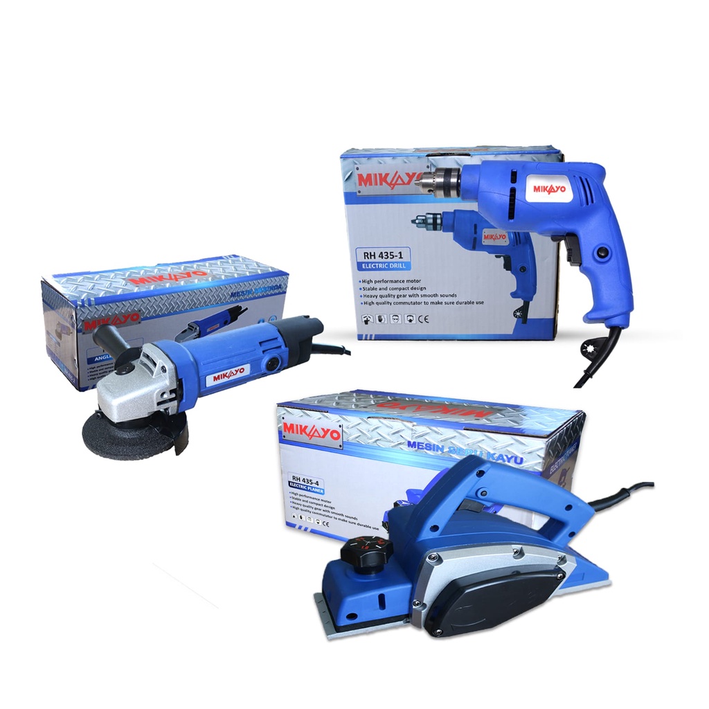 PAKET TUKANG KAYU!!! Mesin Serut + Mesin CIRCULAR SAW + GRINDA 4 INCHI BOR MIKAYO