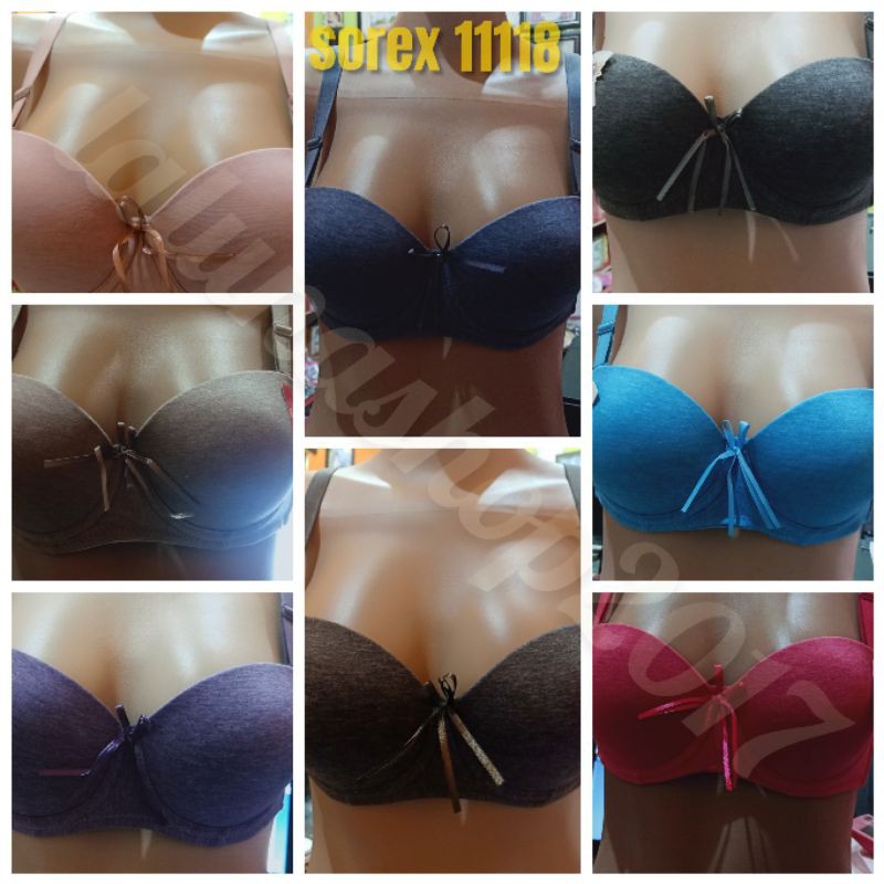 Bra Sorex  11118 UK.34-38 half cup ,  kawat melange collection