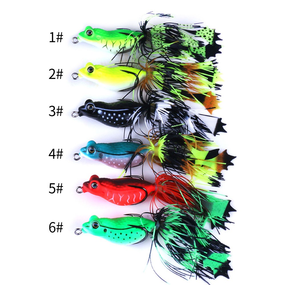 HENGJIA 1Pcs 5.5cm/13g Umpan Soft Jump Frog Pancing Ikan Swimbait Fishing Lure Kail Topwater Tackle