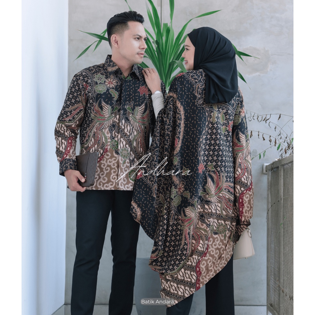 Batik Couple Modern Kondangan Keluarga Outfit Kondangan Kaftan CPLCENDRA