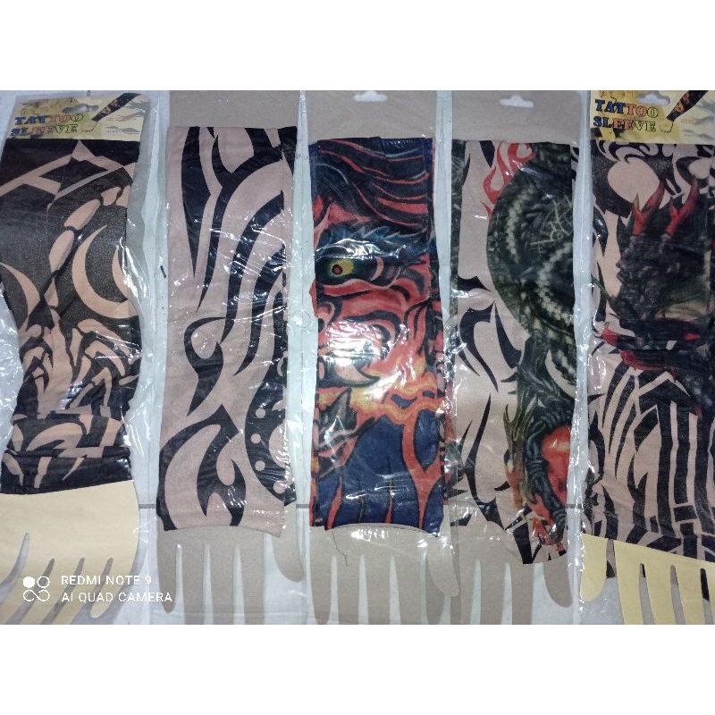 stoking tato tangan sepasang