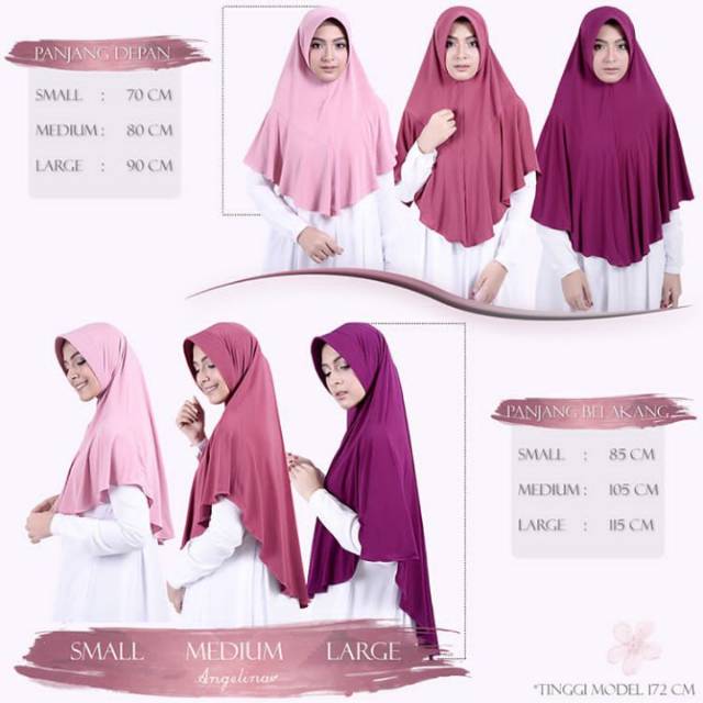 Daily khimar wave navy size M atelier angelina