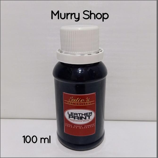 Cat Kulit Tas Sepatu Warna Hitam Black