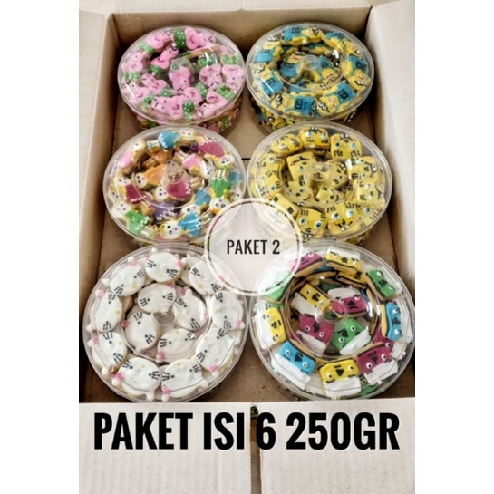 

kue karakter paket 1 cookies karakter isi 6 toples