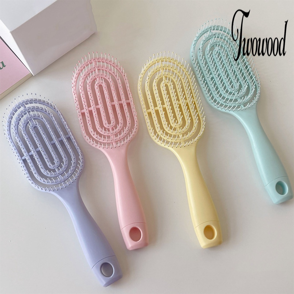 Sisir Air Cushion Warna Macaron Tahan Lama Untuk Tata Rambut