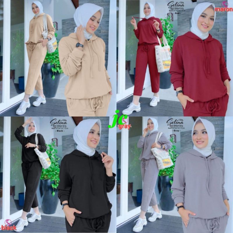 JCZR - Set Hodie Selin / Stelan Hodie Wanita Muslim Terbaru