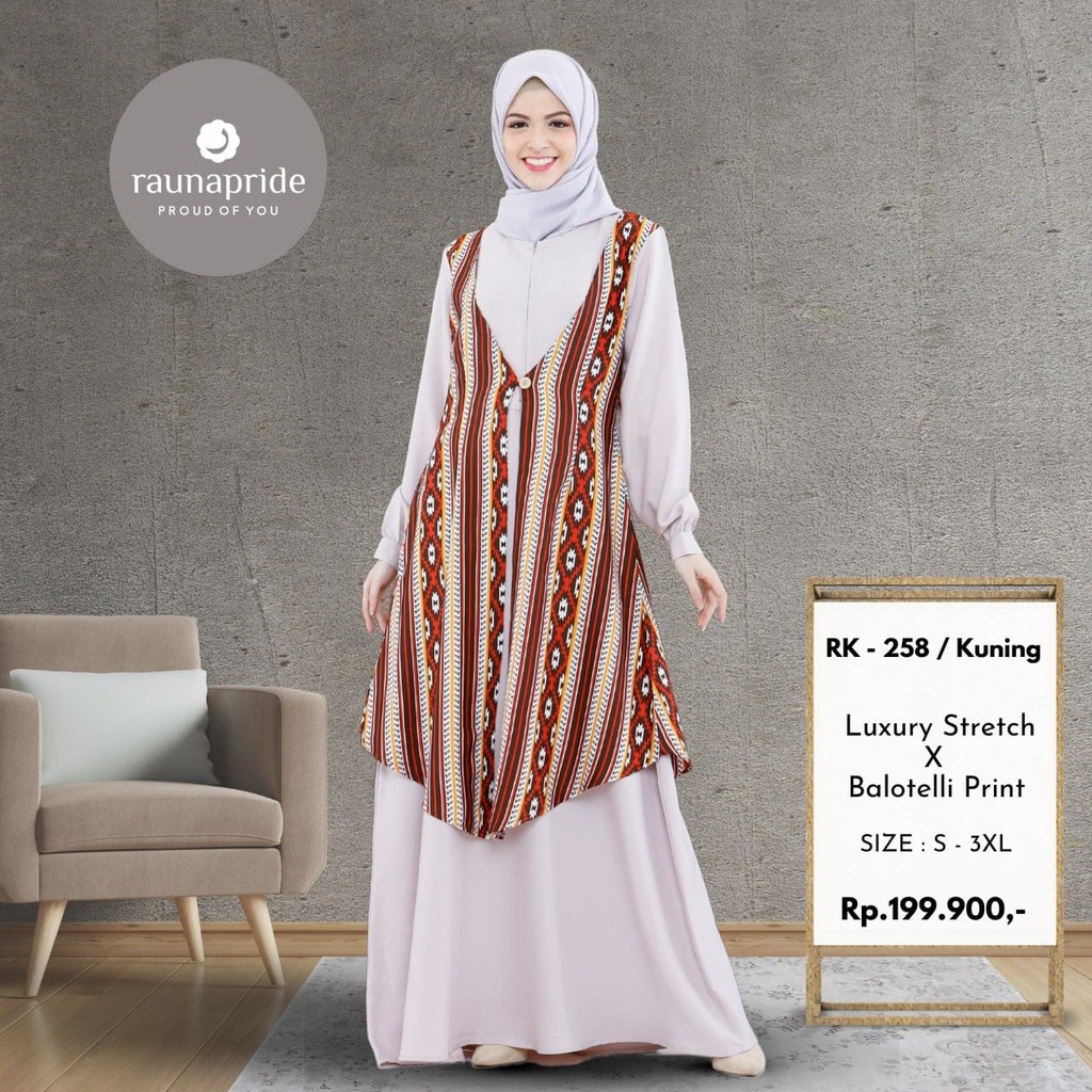 Gamis Rauna Terbaru  / RK - 257/258 / Fashion Muslim