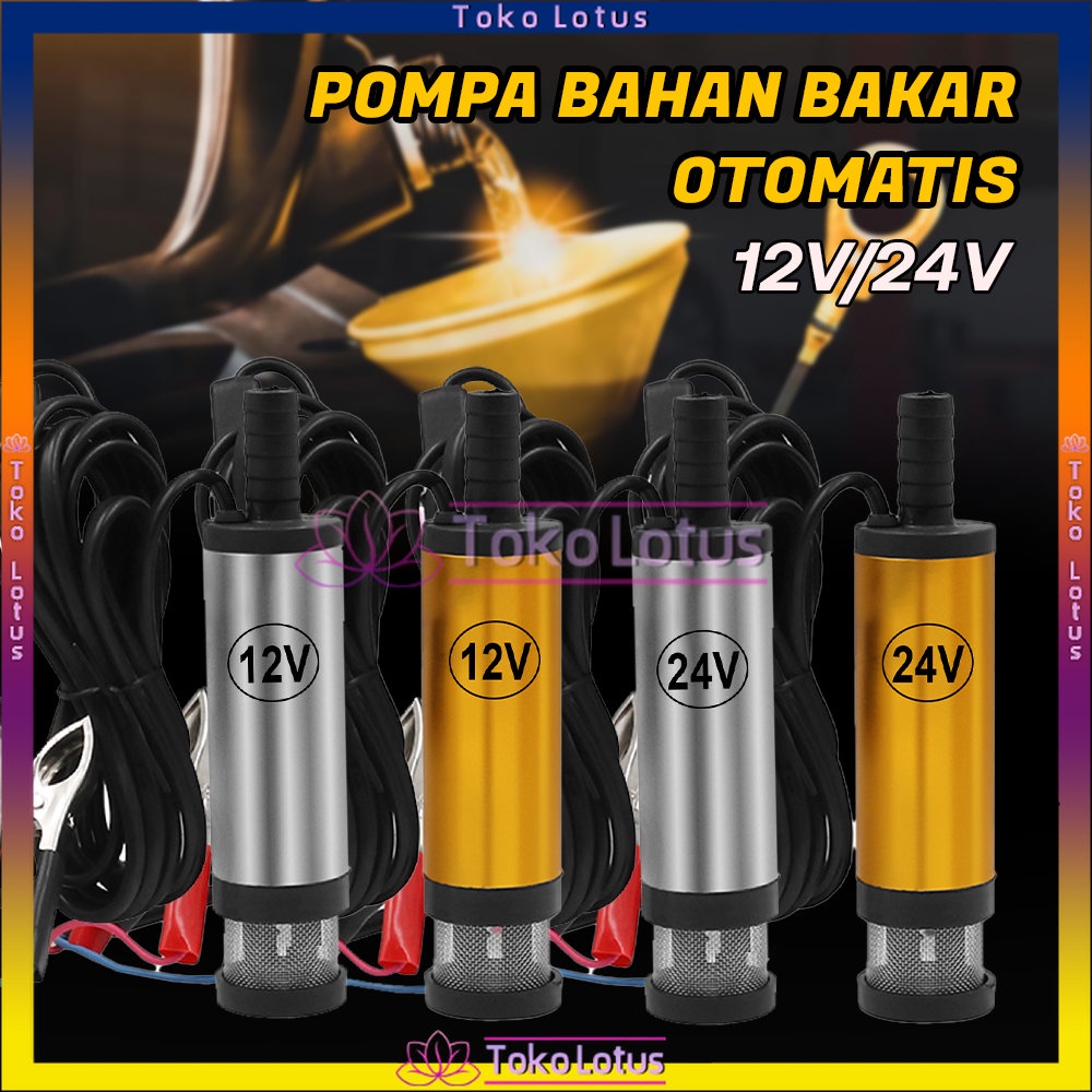 Solar Air Submersible Pompa Minyak Celup Air Mini Kecilmp Mini Oli Portable 12V / 24V Diesel Pumpberkualitas