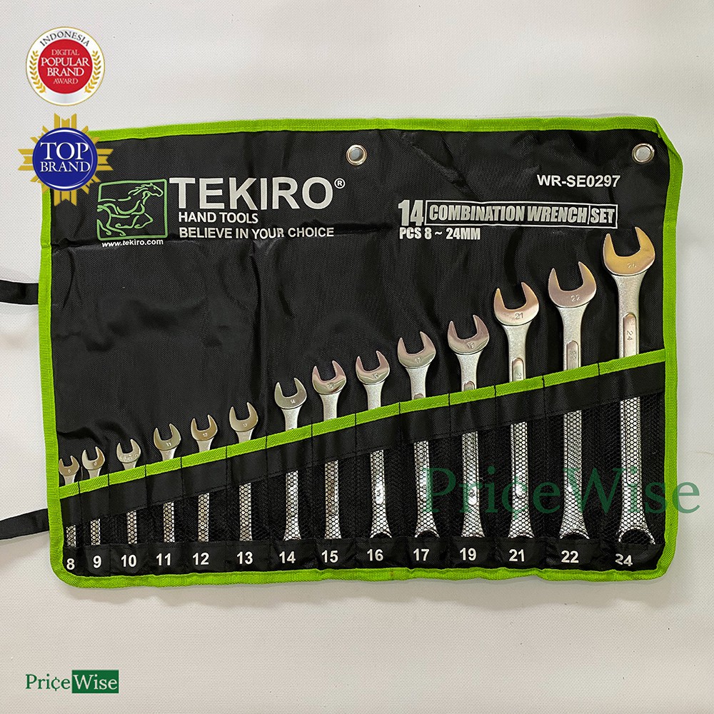 Kunci Ring Pas Set 14 Pcs 8-24 Mm / Combination Wrench Set Tekiro