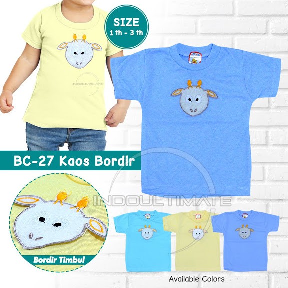 COD Kaos Anak bayi Baju Atasan Pakaian Bayi Aplikasi BC-27 cowok cewek newborn baru lahir