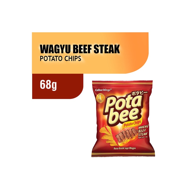 

Potabee Potato Chips Wagyu Beef Steak 68G - Alhanan/04