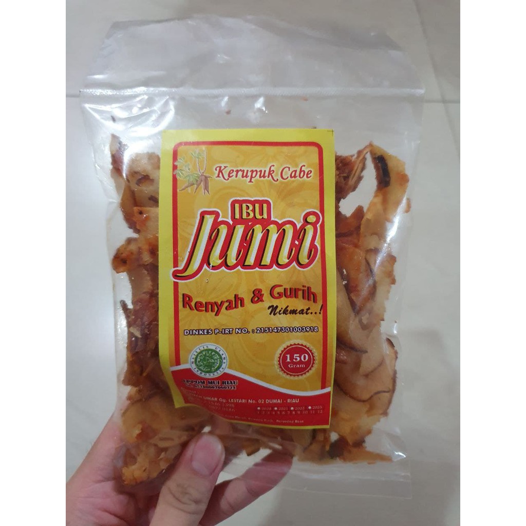 

Kerupuk Cabe Ibu Jumi Size Sedang