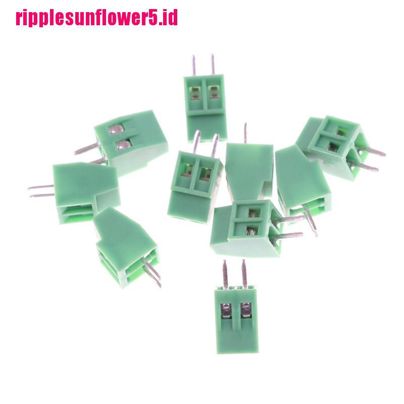 10pcs Blok Terminal Sekrup PCB Universal 2 Tiang KF128