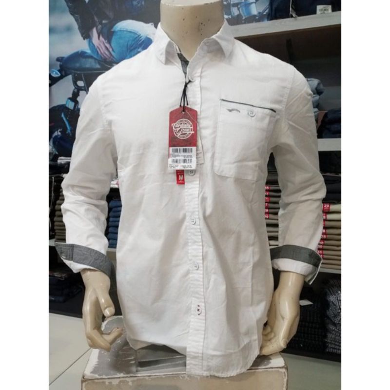 KEMEJA CARDINAL WARNA PUTIH ORIGINAL 100%