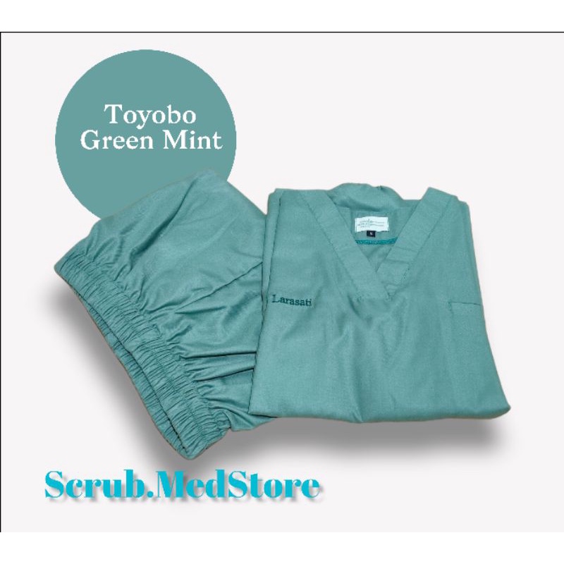 SCRUB JUMBO / BAJU JAGA JUMBO / BAJU MEDIS JUMBO / SCRUB BIG SIZE / BAJU JAGA BIG SIZE KATUN TOYOBO 