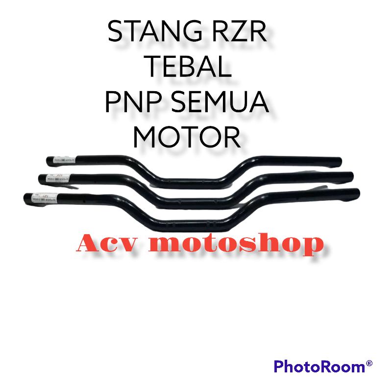 STANG RZR HITAM PNP ALL MOTOR DAN HEREX UNIVERSAL SEMUA MOTOR