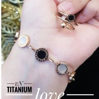 TiTanium set gelang cincin P38