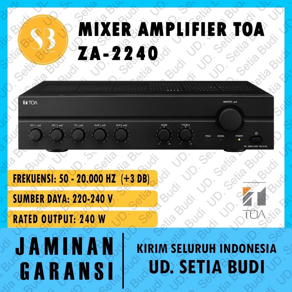 TOA Power Amplifier ZA-2240 Asli dan Bergaransi