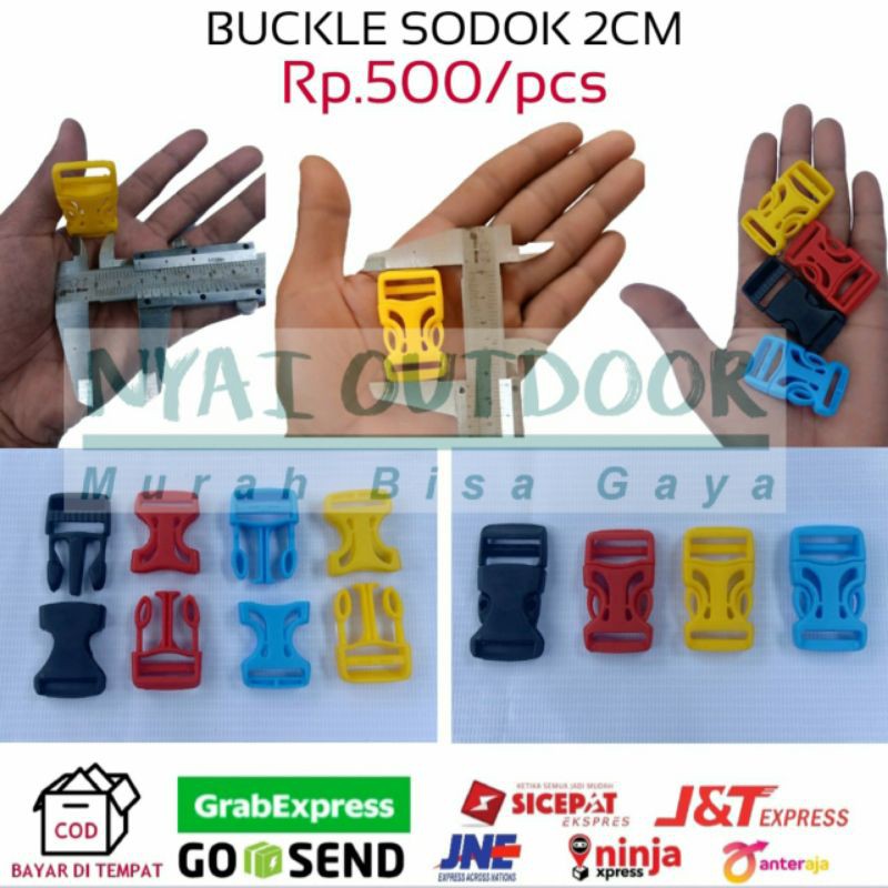 buckle sodok 2cm stoper gelang tas