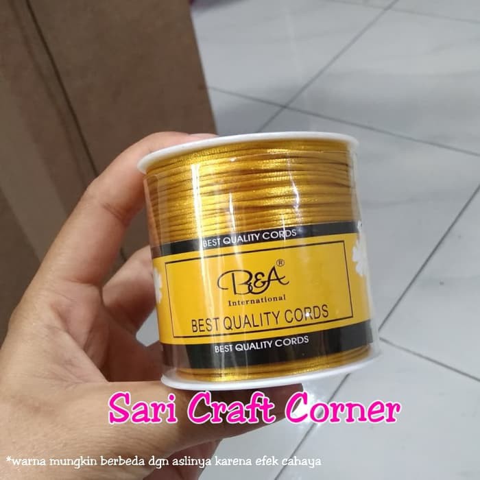 

Tali Cina Satin 1mm B&A Internasional Gold