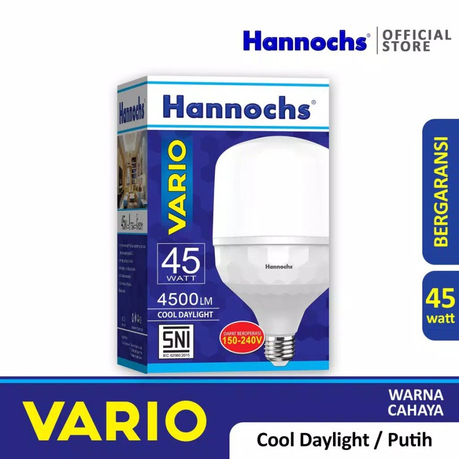 Hannochs Lampu LED VARIO 6/12/18/24/30/36/45/50 watt - cahaya Putih