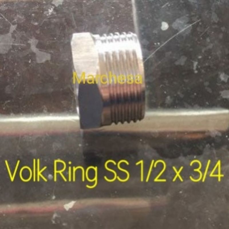 Volk Ring 1/2 inchi X 3/4 inchi Stainless Steel