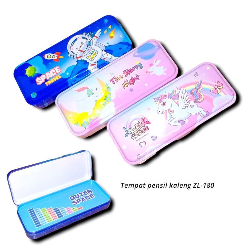 

TEMPAT PENSIL PEN CASE KALENG MOTIF LUCU 2 SUSUN ZL-180