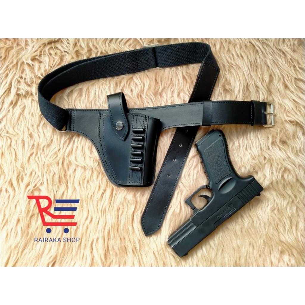 HOLSTER KULIT PISTOL MODEL PINGGANG