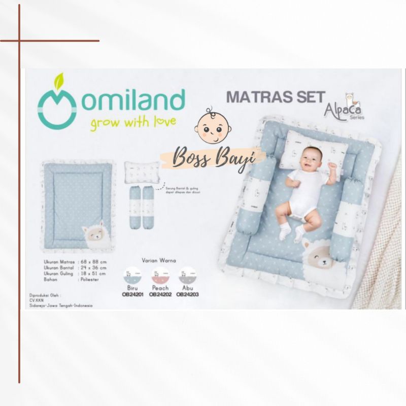 OMILAND - Matras Set / Alas Tidur Bayi Bantal Guling Set Alpaca Series