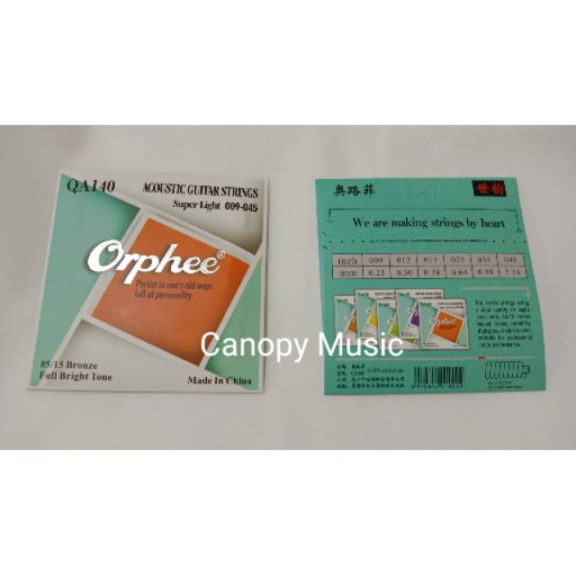 Senar Gitar Akustik 0.9 Orphee QA140