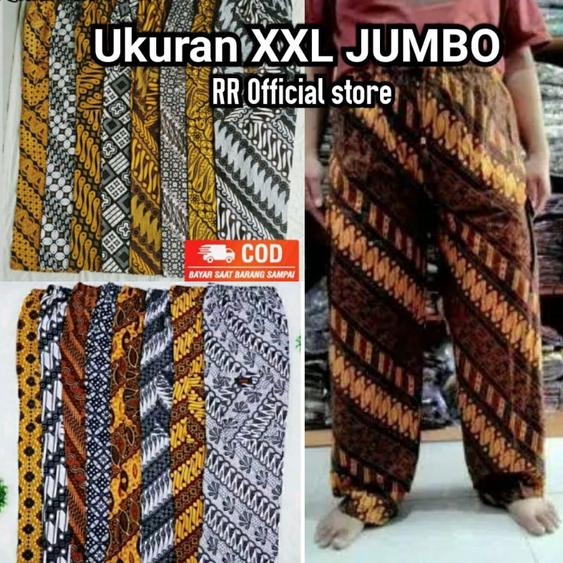 Celana Batik Boim Dewasa XXL Jumbo / Harian Murah Panjang Grosir Hawai Pangsi Betawi Pria Standar