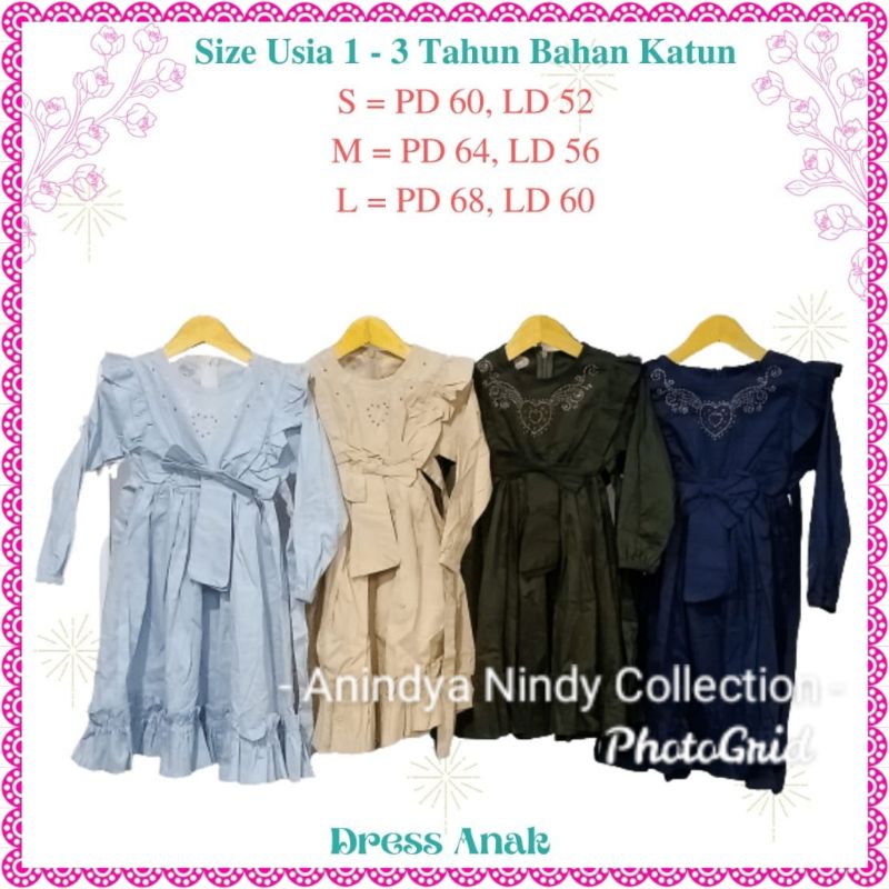 Nahya Gamis Anak Cantik Katun Ala Korea Terbaru