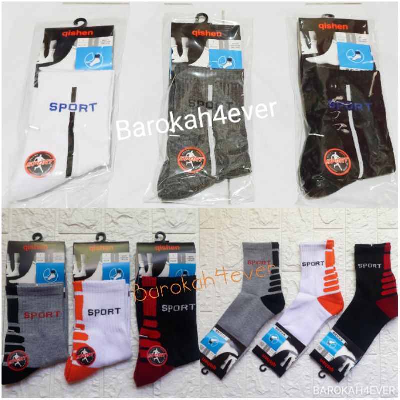 Kaos Kaki SPORT TEBAL Dewasa by Qishen
