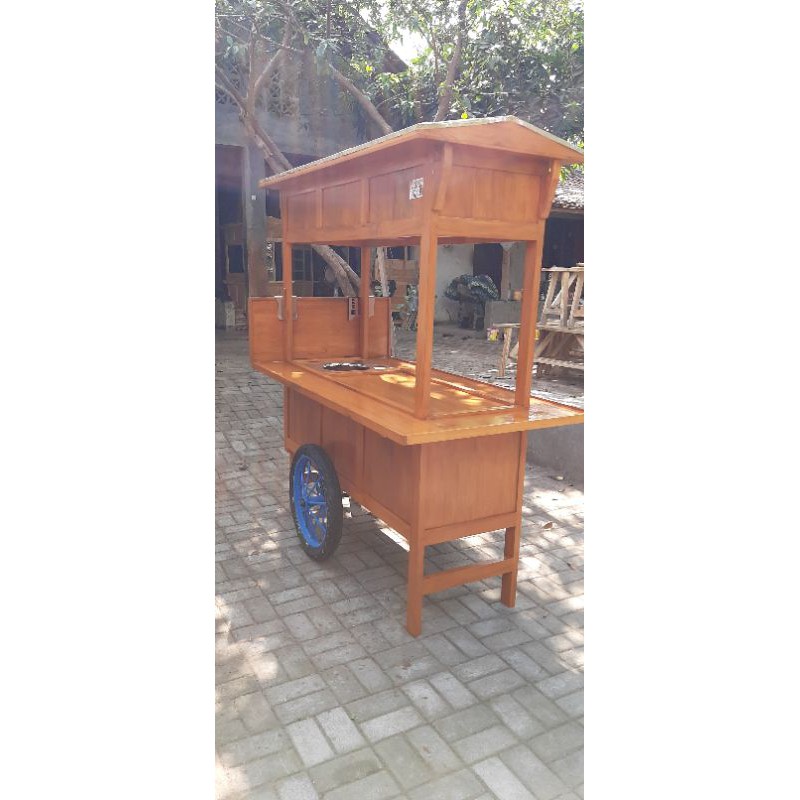 Jual Gerobak Angkringan Kayu Mahoni Indonesia Shopee Indonesia