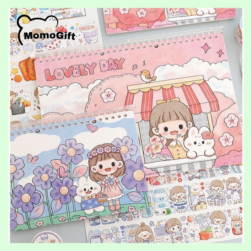 

Buku Tempel Stiker Buku Binder Tempat Koleksi Sticker Book Aesthetic Abu Loose Leaf Release Paper TLD46