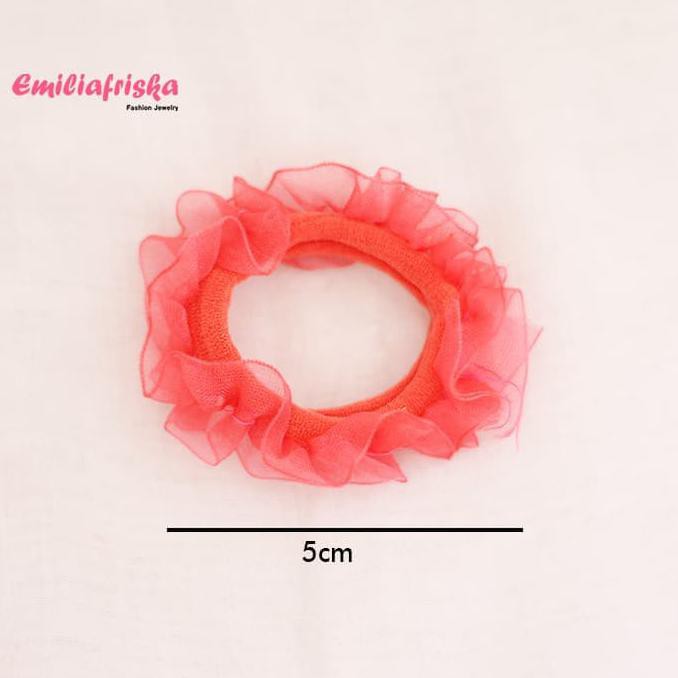 Unik IKAT RAMBUT KARET RENDA AKSESORIS RAMBUT WANITA KOREA MURAH WANITA Diskon