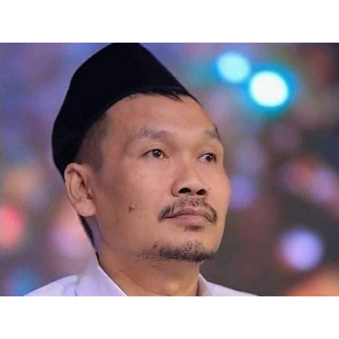 Hiasan dinding lukisan murah lukisan cetak dan bingkai gambar Gus Baha ukuran 53x35