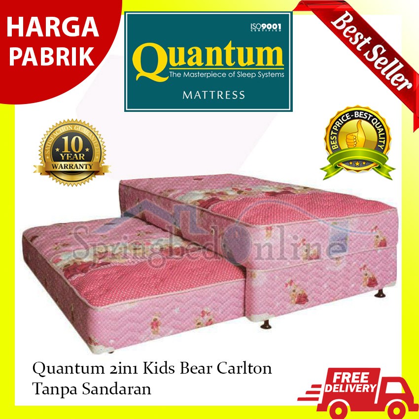 Quantum 2in1 Kids Bear Carlton- Springbed (Tanpa Sandaran)