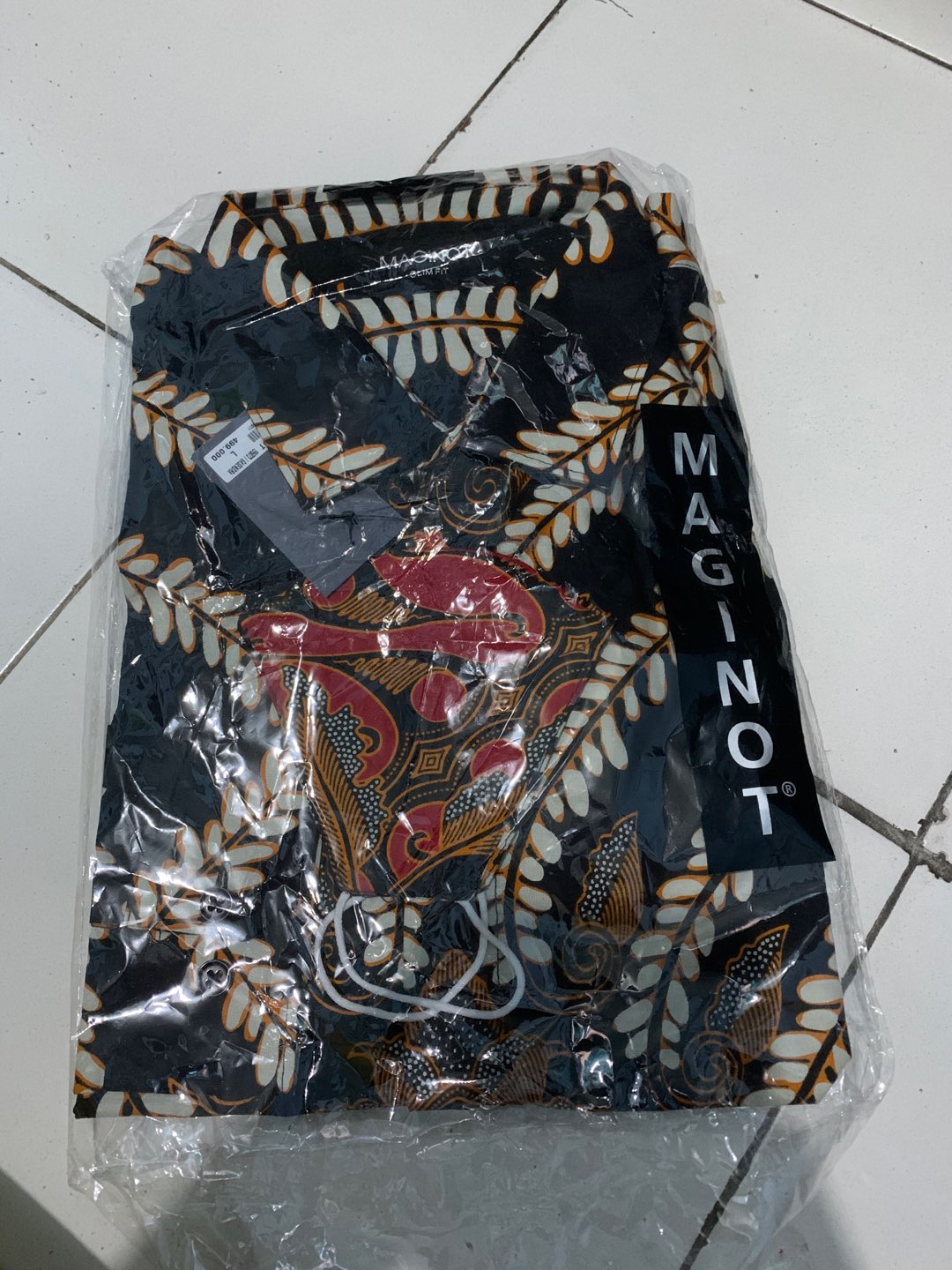 Maginot Kemeja Batik 2.0 Gasendra-ls Lengan Panjang Pria + Free Masker