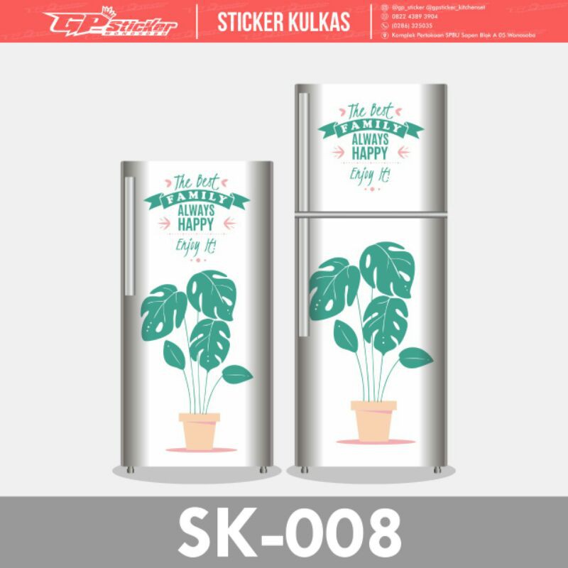 

STICKER KULKAS CUSTOM / MOTIF LAMINASI