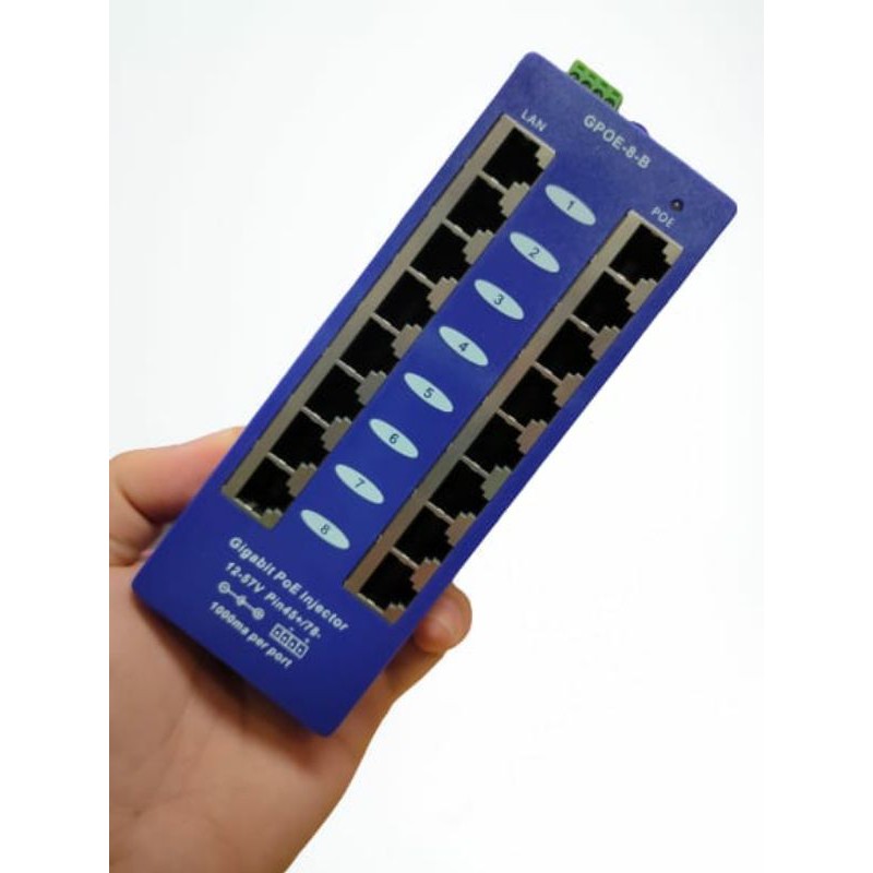 inotrix POE-8G POE injector gigabit 8 port buat AP