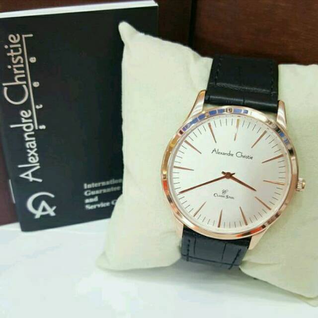 JAM TANGAN PRIA ALEXANDRE CHRISTIE AC8491 SLIM ROSEGOLD ORIGINAL GARANSI RESMI