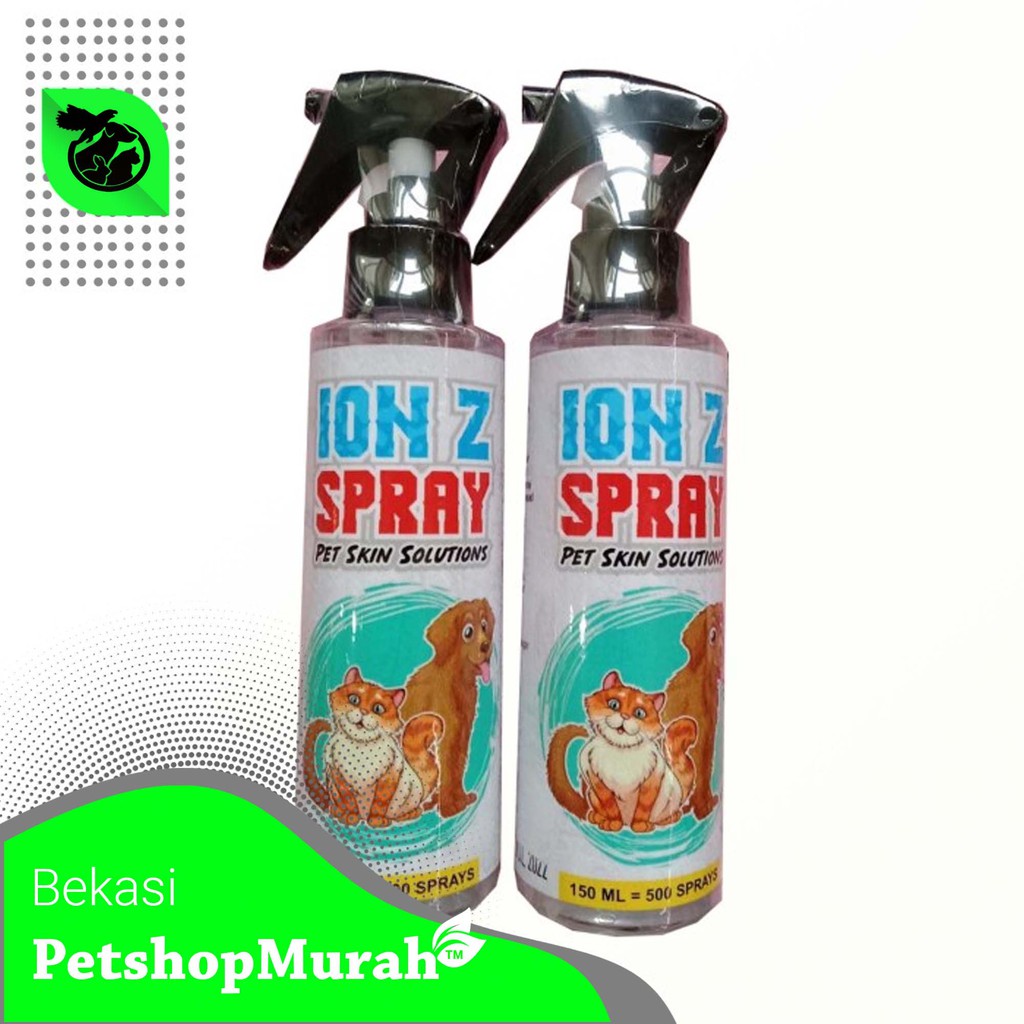 Ion Z Spray Obat Luka, Anti Kutu, Jamur, Scabies Anjing &amp; KuciNg 150ml