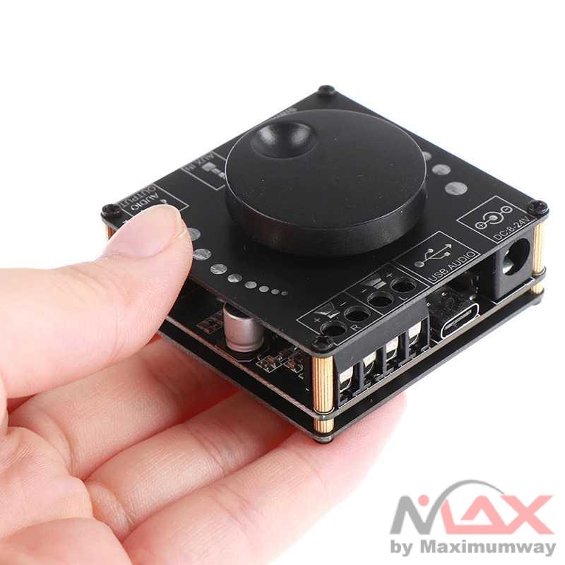 Bluetooth 5.0 Amplifier HiFi  Output 2 x 50W Input 5V 2A Ampli Blutut DIY untuk mengganti Ampli Speaker Aktif yang rusak Mini Bluetooth 5.0 50W+50W Wireless o Power Digital Amplifier Board Stereo Amp 3.5MM AUX USB APP