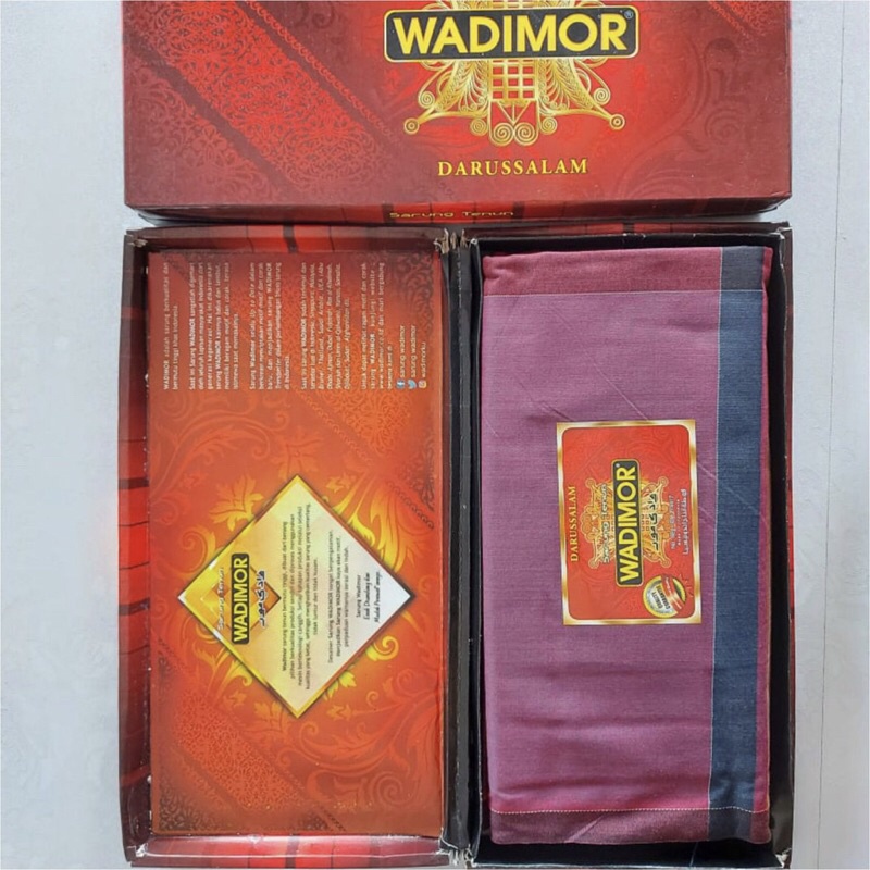 Sarung Wadimor Motif DARUSSALAM- Kain Tenun Dewasa Pria Laki Cowo Sholat Solat darussalam SARUNG WADIMOR PREMIUM BAHAN TEBAL