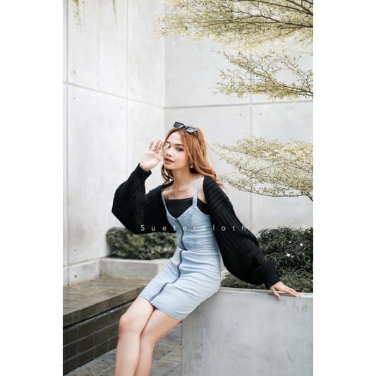 NEW!!! CANDY SHORT CARDY 7get_outercardy_balero_cardycrop_rajutkorea_koreastyle_-HITAM