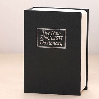 SAFEBET Brankas Buku Tempat Penyimpanan Uang / Barang Security Dictionary Cash Book Storage - Black