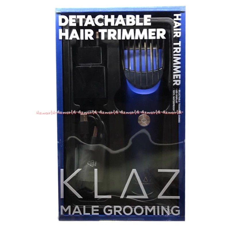 Klaz Shaver Blue Alat Pencukur Rambut Pria Laki Laki Bisa Dicharge Portable Cukur Rambut Hair Klas