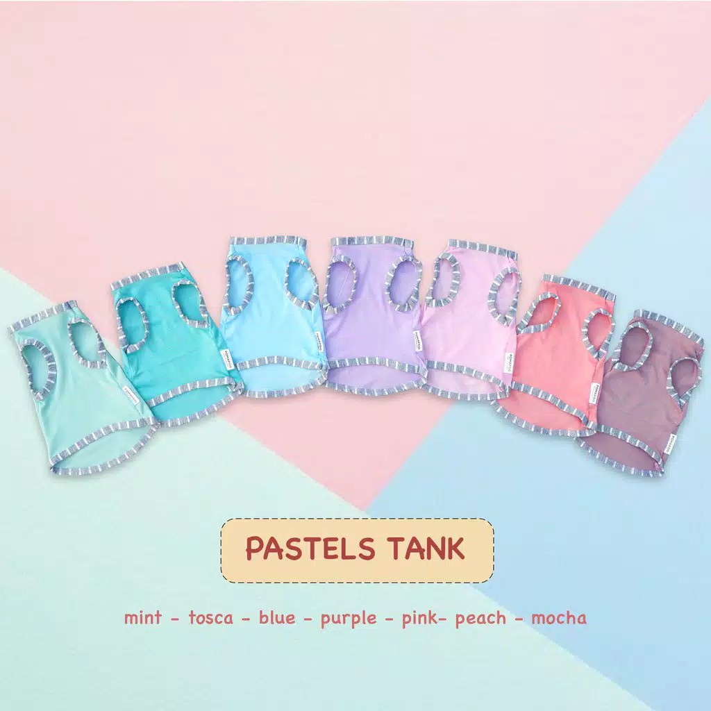 Baju Kucing dan Baju Anjing Pastel Tank